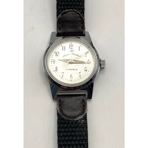 VTG Andrea Bouchard 17 Jewels Mechanical Mens Watch 28mm - Runs Great